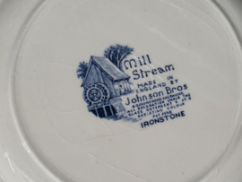 Engels blauw Mix & Match Set 6x ontbijtbord 19,5 - 20,5 cm