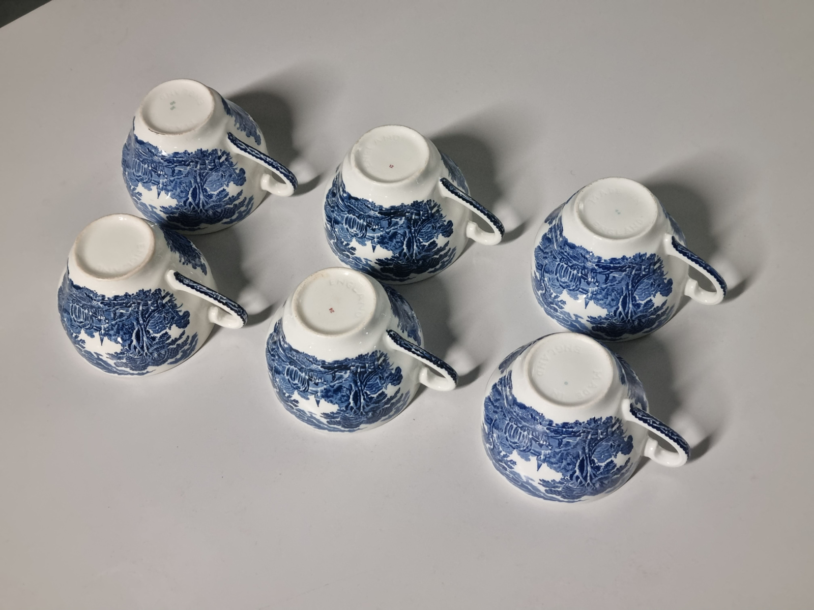 Engels blauw Enoch Wedgwood Woodland set 6x Kopje