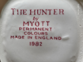Engels rood The Hunter by Myott Roomstel (met suikerschaaltje)