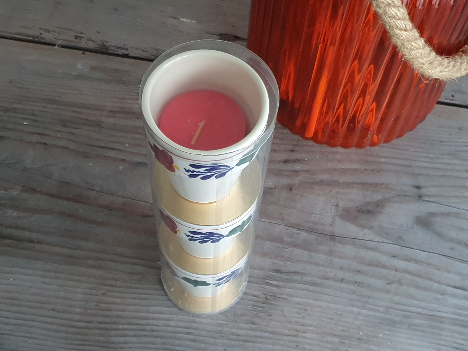 3x Geurkaarsje in mini-bekertje 0,10 cl in Geschenkverpakking