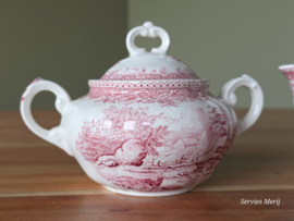 Villeroy en Boch Burgenland rood roomstel (gewoon model)