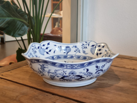 Zwiebelmuster Regout hoge vierkante schaal 27 cm