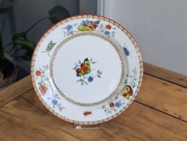 Petrus Regout decor VLINDER Plat Dinerbord Ø 23,5 cm