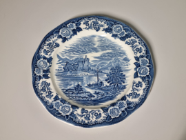 Engels blauw Enoch Wedgwood Lochs of Scotland Serveerbord 28,5 cm