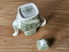 Engels groen Grindley Country Inns Koffiepot 18 cm