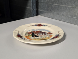 Frans Sarreguemines Obernai onbijtbord 21,5 cm (schapen)