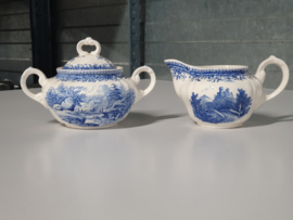 Villeroy en Boch Burgenland blauw Roomstelletje (gewoon model)