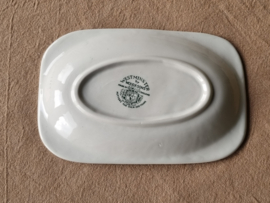 Engels groen Wood & Sons Westminster rechthoekige schaaltje 21 cm