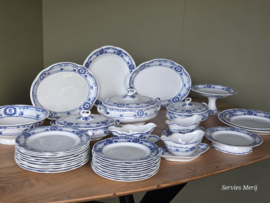Engels blauw Ethelwyn Bishop & Stonier compleet servies 10 personen
