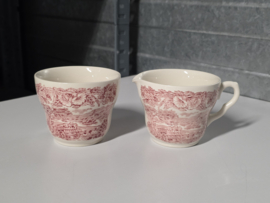 Engels rood English Ironstone Tableware EIT ontbijtservies 6 personen (wagen)