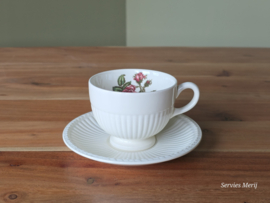 Wedgwood Moss Rose theekop met schotel ø 9 cm