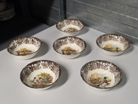 Engels Palissy Game Series set 6x ontbijtschaaltje 16,5 cm