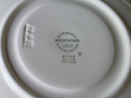 Wedgwood Edme set 6x soepkom met schotel (groen stempel)