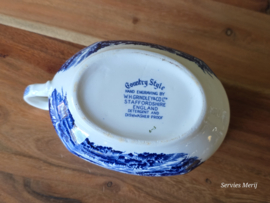 Engels blauw Grindley Country Style sauskom