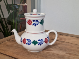 Oud Boerenbont Societe Ceramique 483a robuuste Theepot nr. 1 met filter