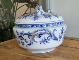 Zwiebelmuster Regout soepterrine met originele lepel