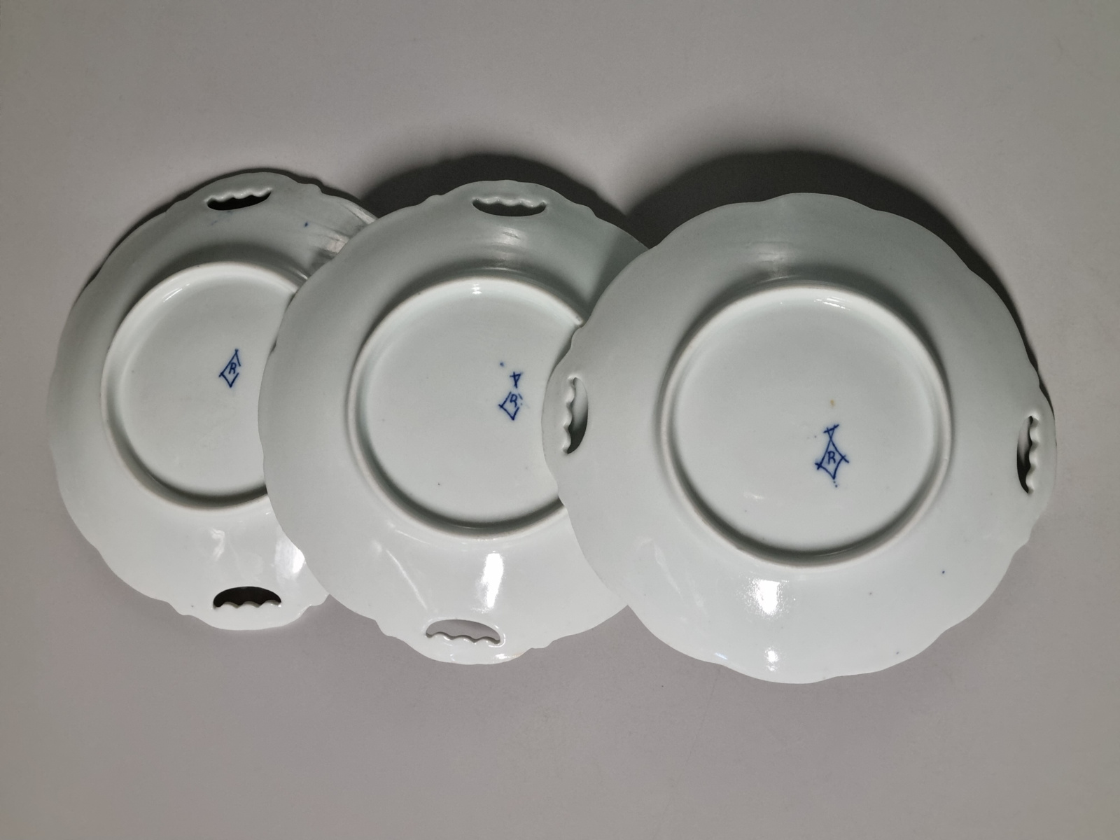 Zwiebelmuster Regout set 3x schaaltje 17 cm