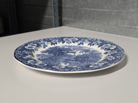Engels blauw Enoch Wedgwood Woodland Gebaksbord Pannenkoekenbord 28,5 cm