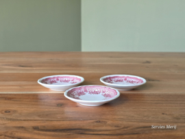 Villeroy en Boch Fasan rood set 3x Theezakjeslegger 7,5 cm