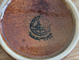 Regout Royal Sphinx bruin suikerpot (beschadigd deksel)