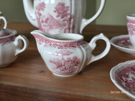 Villeroy en Boch Burgenland rood koffieservies 6 personen