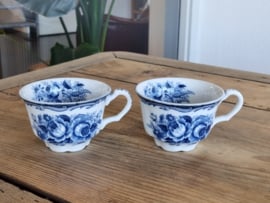Vintage Blue Rose set 2x Kopje