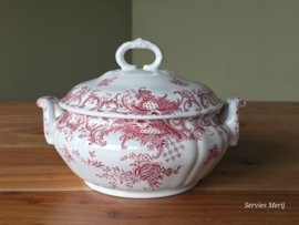 Villeroy en Boch Valeria rood dekschaal terrine