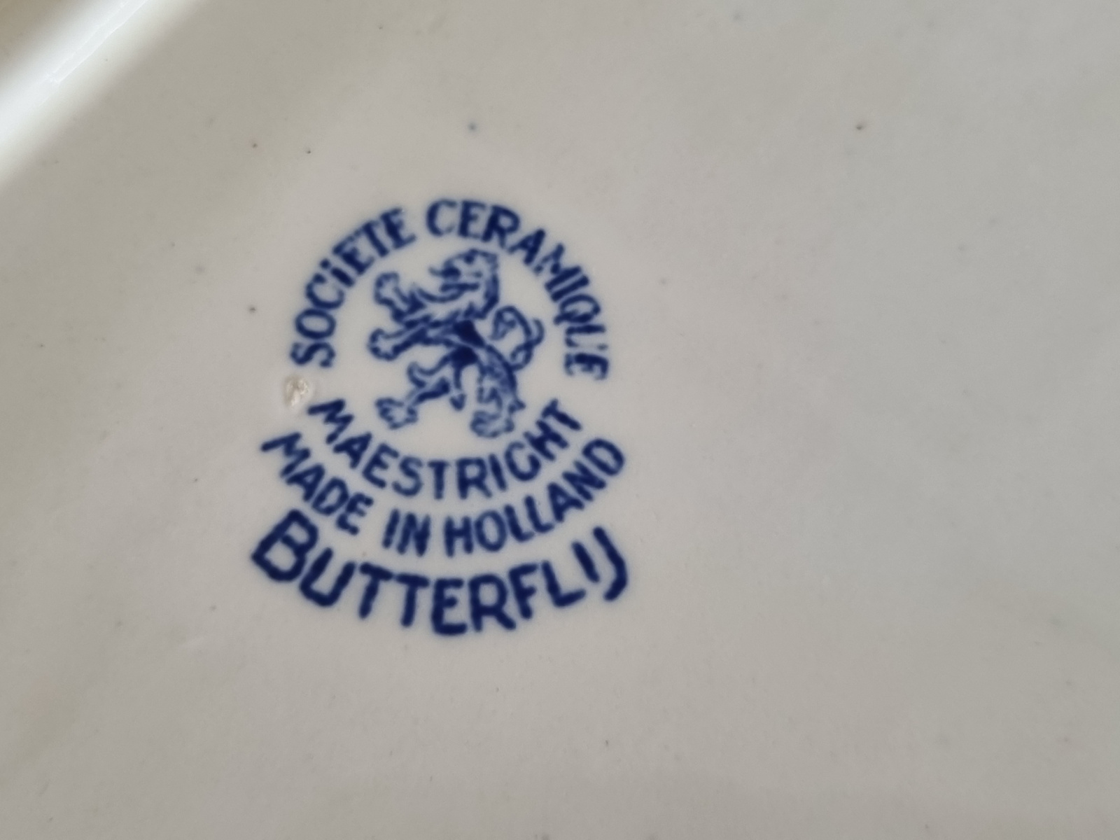 Societe Ceramique Butterflij Koekdoos