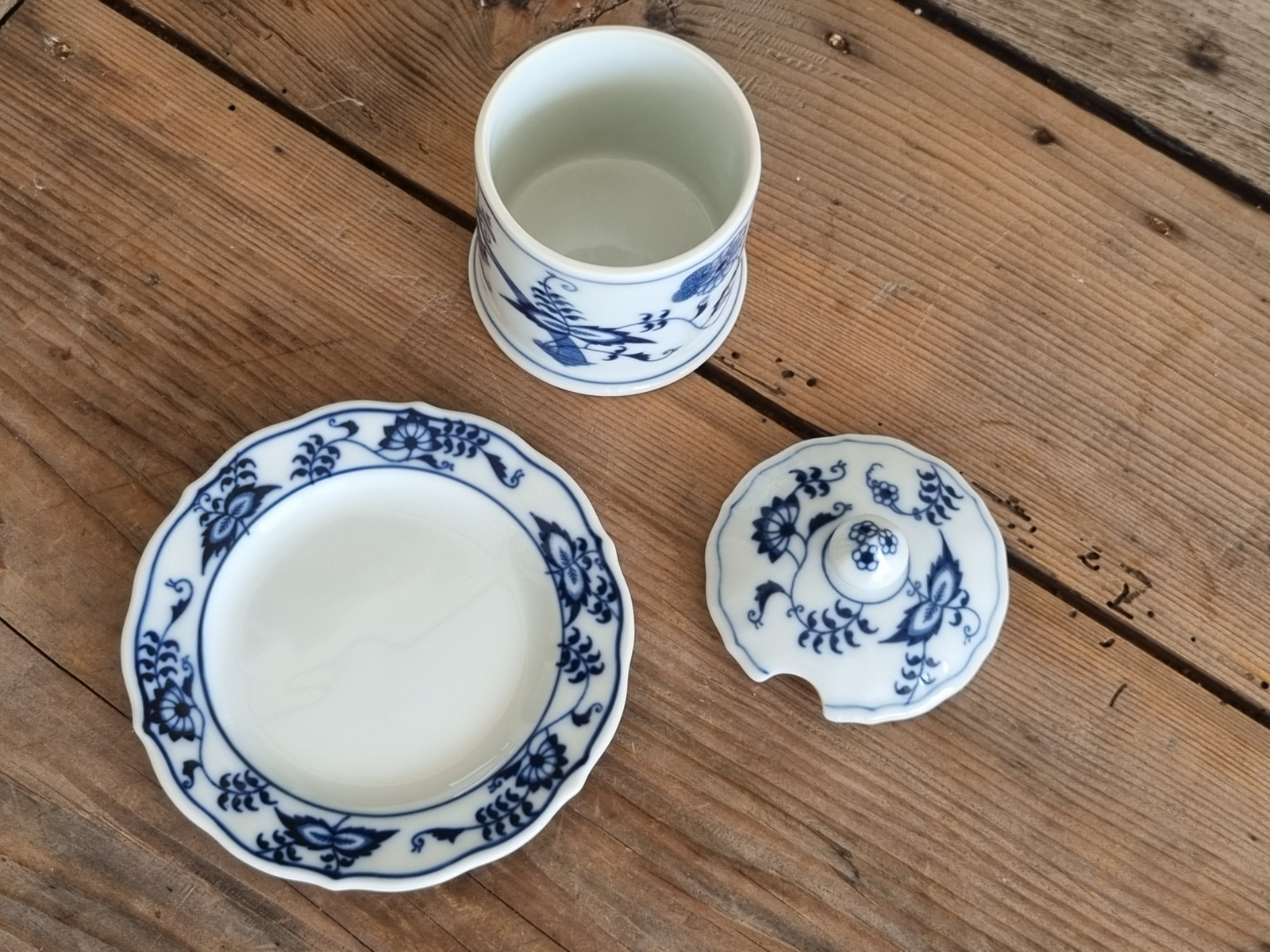 Blue Danube Jampotje op onderschotel