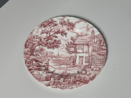 Engels rood The Hunter by Myott diner bord 25 cm