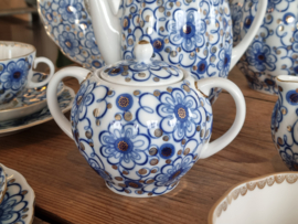 Lomonosov blauw Imperial Theeservies 5-persoons