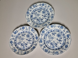 Zwiebelmuster Regout set 3x Bord 20 cm