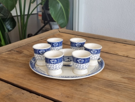 Societe Ceramique Butterflij Eierdopset compleet laag model