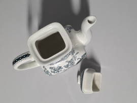 Engels petrol Enoch Wedgwood Asiatic Pheasants koffiepot theepot 18 cm