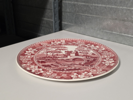Engels Copeland Spode's Tower rood taartplateau 31,5 cm