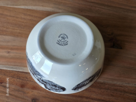Landschap zwart Societe Ceramique hoge ronde schaal 17 cm