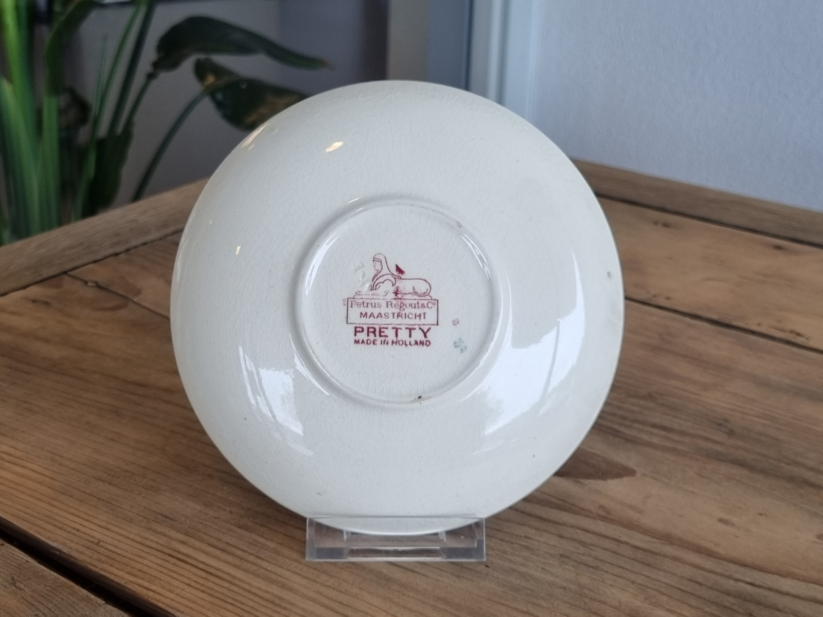 Regout decor Pretty rood Losse schotel 15,5 cm