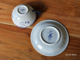 Rorstrand Ostindia East Indies Thee Kop en schotel 9 cm (Porselein)