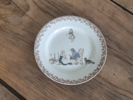 Frans Sarreguemines Enfants plat Bordje 16 cm (breien)