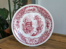 Regout Castillo Royal Sphinx rood Pannenkoekenbord | Serveerbord 28 cm