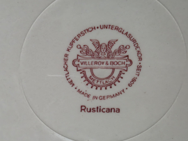 Villeroy en Boch Rusticana rood Schaal Gebakschaal 32,5 cm
