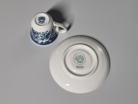 Villeroy en Boch Balmoral blauw Espresso Kop en Schotel