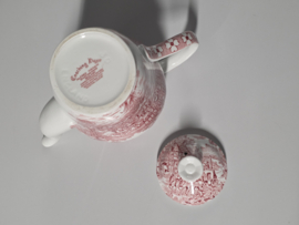 Engels rood Meakin Coaching Days koffiepot 16 cm