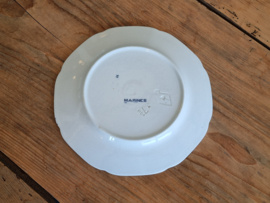 Petrus Regout Marines donkerblauw ontbijtbord 19,5 cm (hoekig model, ster)
