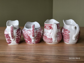 Engels rood Set 4x mix & match kannetje