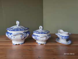 Boch BFK decor Dordrecht blauw schalenset 3 delig