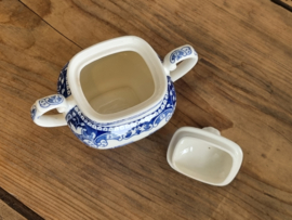 Regout Castillo Old England blauw Suikerpot