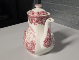 Engels rood Alfred Meakin Homeland koffiepot 17 cm