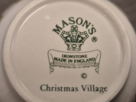 Engels Mason's Christmas Village 1983 Kerstservies Thee Kop en schotel 8,5 cm