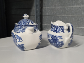 Engels blauw Enoch Wedgwood Woodland Roomstel (groter model)